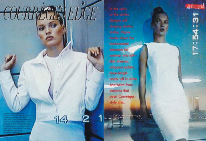 Nick Knight 'Courrèges Edge' featuring Kate Moss for Vogue (1995)